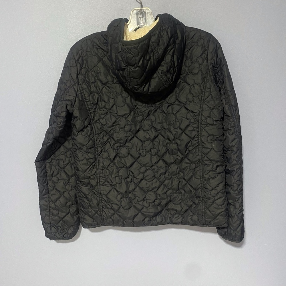 Puffer Disney Quilted Mickey Mouse Sherpa Lined Jacket XS Black - Picture 6 of 9